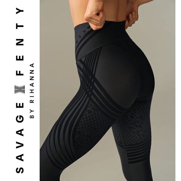 SAVAGE X FENTY Special FX High-Waist Legging Black Caviar SIZE S NEW WITH TAGS - Picture 1 of 13